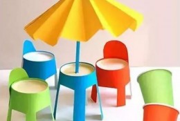 一次性杯子的手工创意制作成逼真漂亮的椅子 儿童玩具椅子的手工创意制作教程