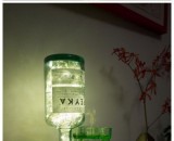 唯美清新的酒瓶和书本废弃物改造的小台灯制作教程图解 好看的酒瓶书灯