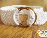 时尚编织女生纯白款式手镯    教你如何打造一款时尚气质的美女手链手绳编织