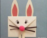 可爱好看的信封玩偶手工纸艺教程图解 小巧玲珑清新的兔子信封 浓缩着真诚的