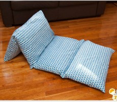 用枕头制作成的懒人沙发床布艺手工教程