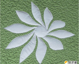 手工制作花朵贴布加精致白玉 利用白玉技巧和冷冻纸贴布结合制作的diy教程