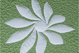 手工制作花朵贴布加精致白玉 利用白玉技巧和冷冻纸贴布结合制作的diy教程