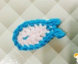 可爱漂亮的小鱼的手工编织制作教程 如何简单的编织成可爱的小鱼 钩针小鱼制