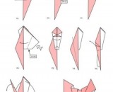 升级版的千纸鹤的手工折纸教程图解 似孔雀开屏的千纸鹤 创意创新好看的千纸