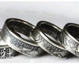手工旧硬币打造的金属戒指  美观精湛的硬币戒指 手工打造精美硬币戒指教程图