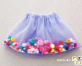 漂亮可爱的儿童彩虹纱裙的手工diy制作教程 如何简单的制作儿童彩虹纱裙