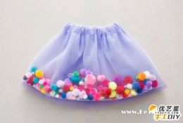 漂亮可爱的儿童彩虹纱裙的手工diy制作教程 如何简单的制作儿童彩虹纱裙