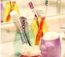 手工制作塑料瓶子装饰品   房间化妆品洗