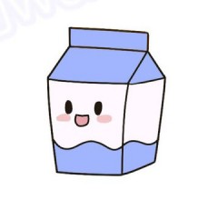 盒装牛奶怎么画？立体牛奶盒的卡通画画法和教程 牛奶盒子简笔画