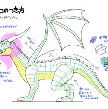 欧式飞龙翼龙的画法 巨龙怪兽的绘画教程 怪龙恶龙怎么画？