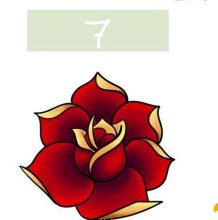 用一些圆和简单的线段怎么画出一朵漂亮的玫瑰花？花朵的手绘画教程
