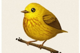 一组肥嘟嘟超级可爱的小鸟插画作品   胖得高贵的小鸟的插画