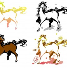 怎么学会描绘一只动态的马 分解马的画画教程ps教你画整体动态马