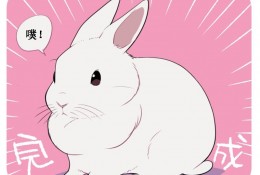 细致的画萌萌哒的毛绒绒的兔子怎么画  带线稿与成品可爱的兔子画法教程