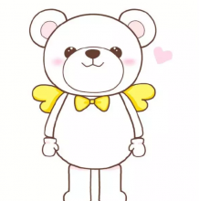 可爱的小飞熊简笔画教程 可爱的熊简笔画画法 带翅膀的熊骑士怎么画