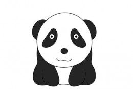 可爱呆萌的小熊猫画法 大熊猫简笔画教程 熊猫儿童画卡通画手绘
