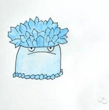 植物大战僵尸寒冰菇怎么画 寒冰菇简笔画画法 寒冰菇儿童画卡通画手绘教程