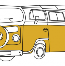 大巴车怎么画 旅游车简笔画 旅游巴士卡通画儿童画画法教程