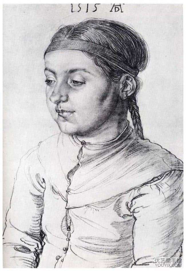 德国画家阿尔布雷特·丢勒素描作品欣赏 丢勒的素描图片