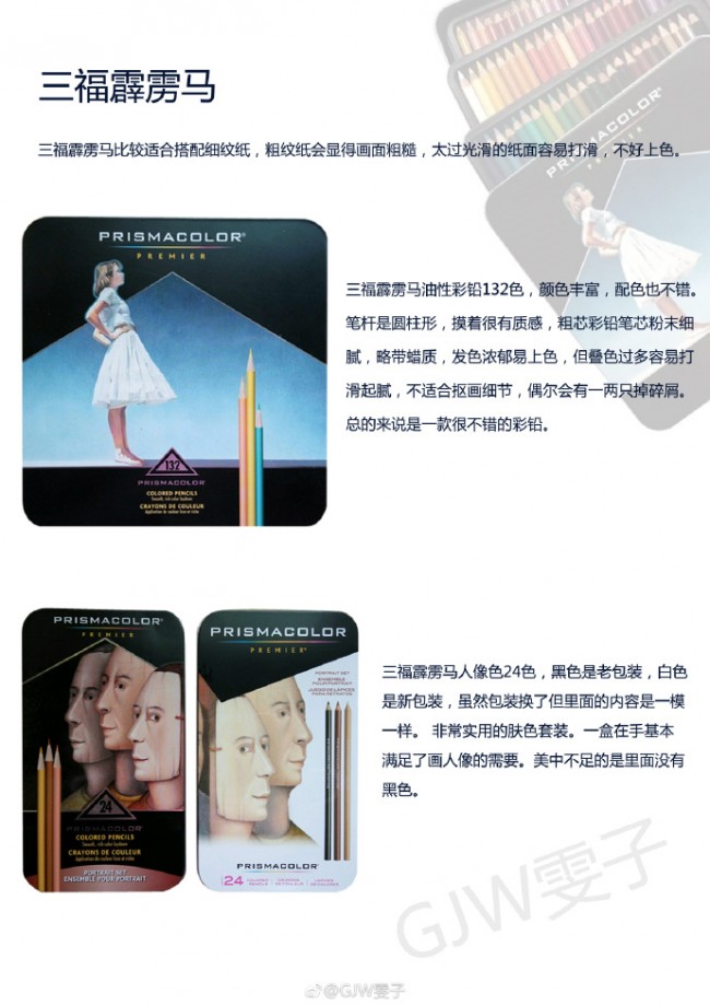 新手彩铅画对纸和笔的介绍 包括牌子和性能 让你知道选什么好_www.youyix.com