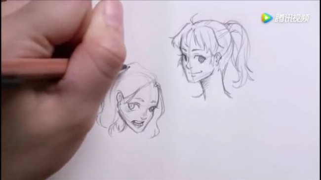动漫头部画不好？漫画插画人物头部画法多角度演示！_www.youyix.com
