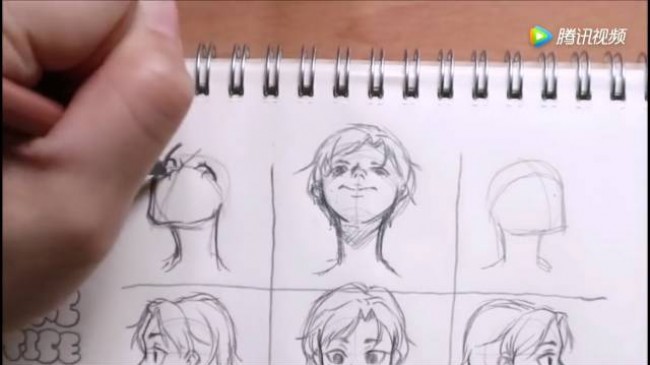 动漫头部画不好？漫画插画人物头部画法多角度演示！_www.youyix.com
