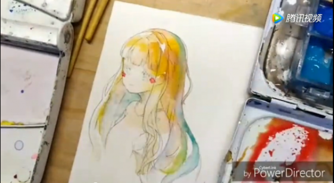 清纯又可爱的小女生纯美水彩手绘教程_www.youyix.com