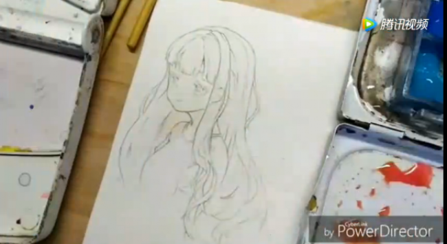 清纯又可爱的小女生纯美水彩手绘教程_www.youyix.com