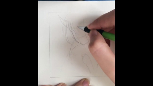 【视频】超美的恶魔女动漫画线稿手绘过程视频教程 学勾线_www.youyix.com