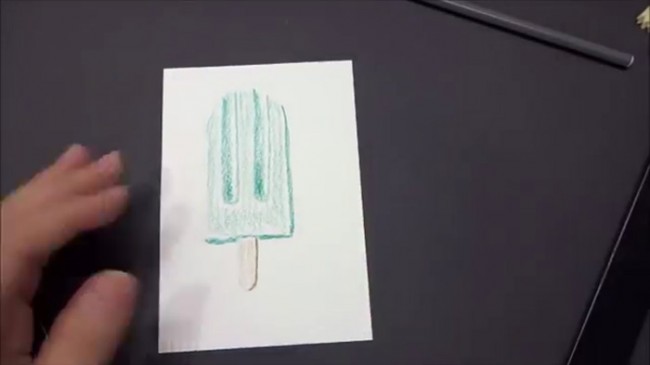【视频】可口的雪糕棒冰水溶彩铅手绘视频教程 夏季清凉一下吧_www.youyix.com