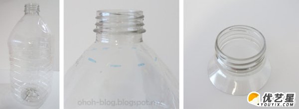 旧物改造吊灯怎么做？彩色卡纸结合矿泉水瓶制作精美吊灯制作方法！_www.youyix.com
