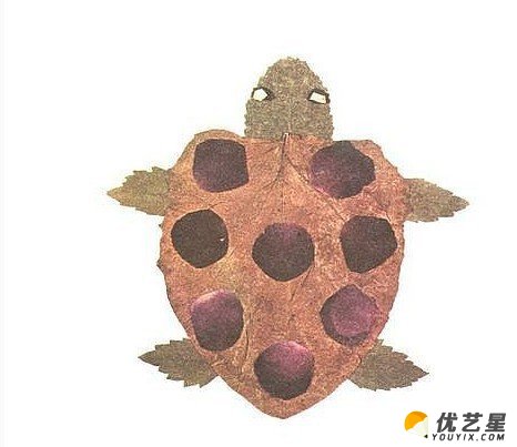 20款精美树叶粘贴画作品素材 树叶粘贴可爱小动物手工diy图片_www.youyix.com
