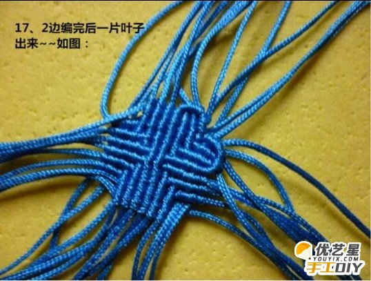 代表幸运幸福的四叶草的手工编织步骤教程  如何手工编织漂亮的四叶草_www.youyix.com