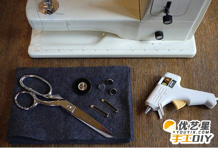 简单布艺领花手工 手工制作假领子diy教程图解_www.youyix.com