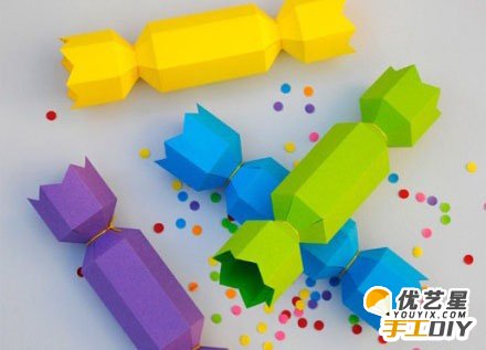 简单的手工DIY糖果包装盒 可爱的包装折纸手工_www.youyix.com