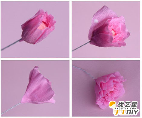 超美的手工纸花diy 手工制作diy教程_www.youyix.com