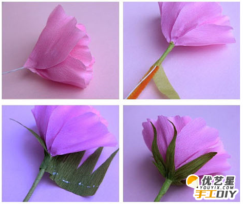 超美的手工纸花diy 手工制作diy教程_www.youyix.com