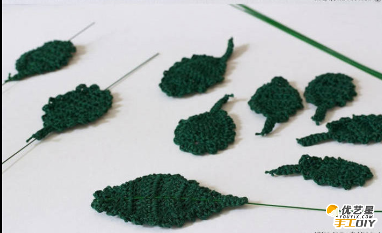 五彩唯美的花朵手工DIY编织教程 用绵毛线手工编织的立体花朵 富有艺术性与典雅性_www.youyix.com