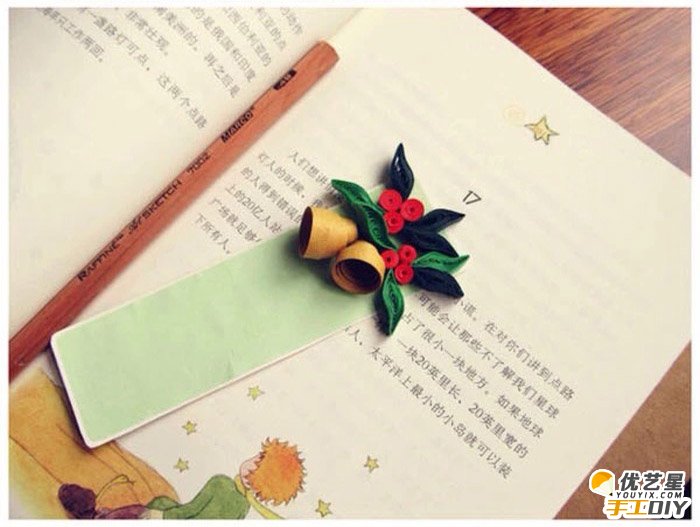漂亮好看的衍纸书签手工制作作品 两套唯美清新的书签 让你带着愉悦的的心情去领略浩渺的书海_www.youyix.com