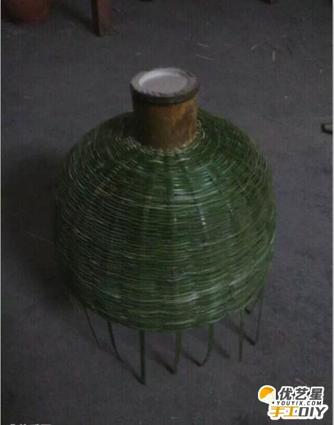 复古唯美风手工编织制作小台灯教程 传统手工竹编制作而成的小台灯 小台灯手工diy制作_www.youyix.com