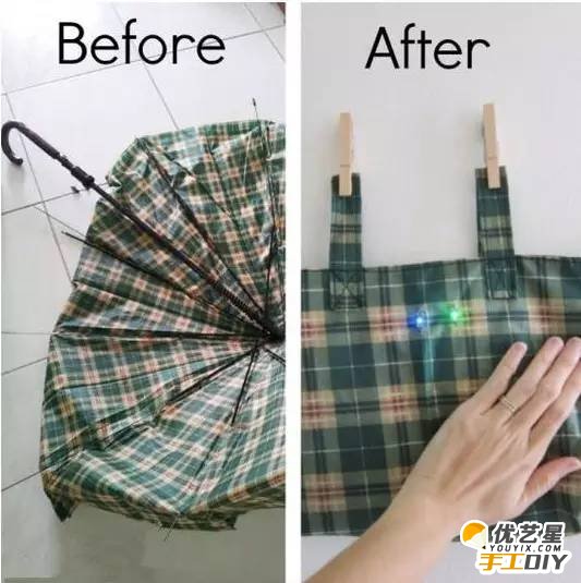 用旧物雨伞创意改造的各种物品 雨伞的手工创意diy改造物品的制作教程_www.youyix.com