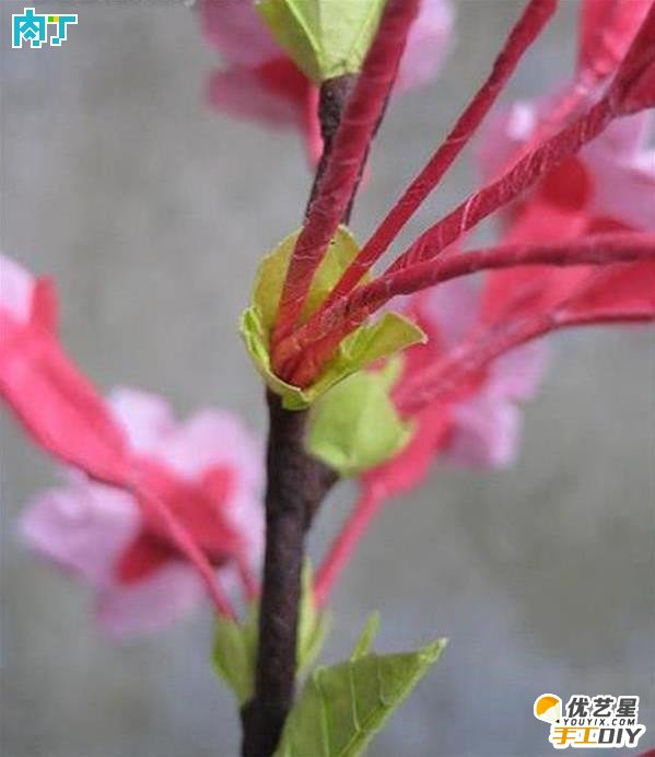 美丽漂亮的樱花怎么折 樱花的简单折纸步骤图纸教程 手工diy折纸樱花_www.youyix.com