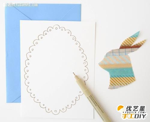 手工diy创意制作精美漂亮的剪贴画 手工创意diy制作教程 胶带贴画的制作_www.youyix.com