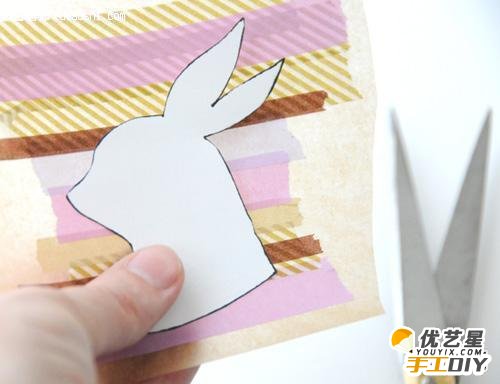 手工diy创意制作精美漂亮的剪贴画 手工创意diy制作教程 胶带贴画的制作_www.youyix.com