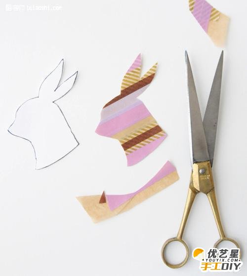 手工diy创意制作精美漂亮的剪贴画 手工创意diy制作教程 胶带贴画的制作_www.youyix.com
