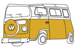 大巴车怎么画 旅游车简笔画 旅游巴士卡通画儿童画画法教程
