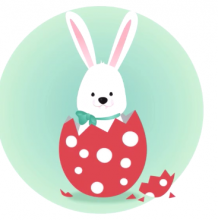 复活节兔子怎么画 复活节兔子彩蛋简笔画画法 可爱的兔子彩蛋