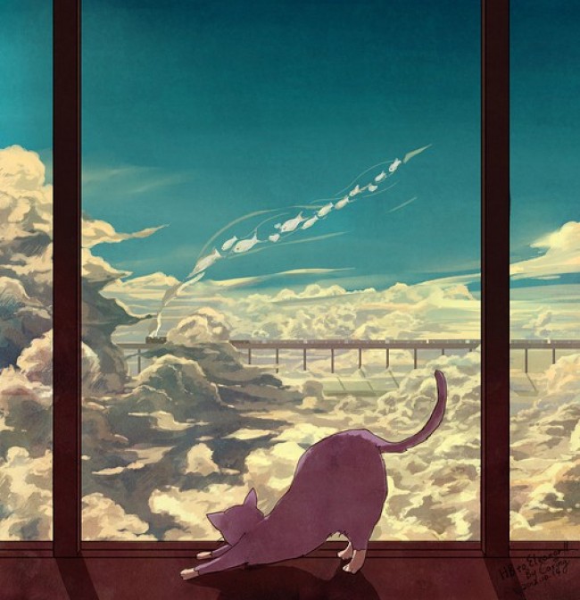 pixiv网精选明媚温馨的日系画风插画作品 暖暖的治愈_www.youyix.com