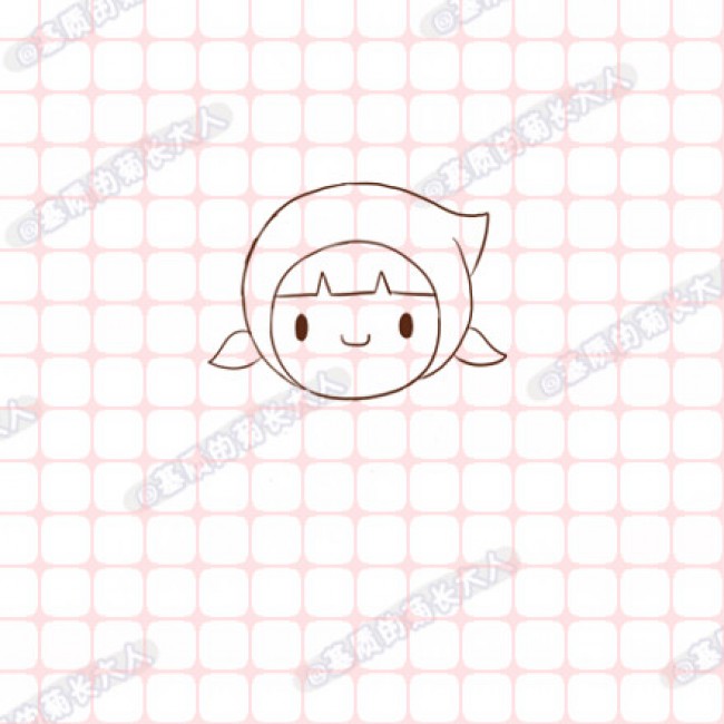 采蘑菇的小姑娘卡通画画法技巧教程_www.youyix.com
